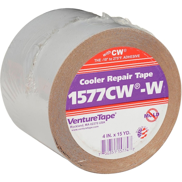 Cinta de reparación para enfriadores 3M Venturetape 1577CW, 4 pulgadas x 15 yardas, blanco - 7010379907