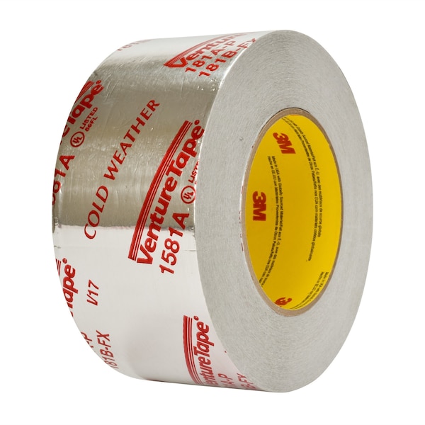 Cinta de aluminio 3M VentureTape, 2-1/2 pulgadas x 60 yardas, 1581A-G075 - 7100043830