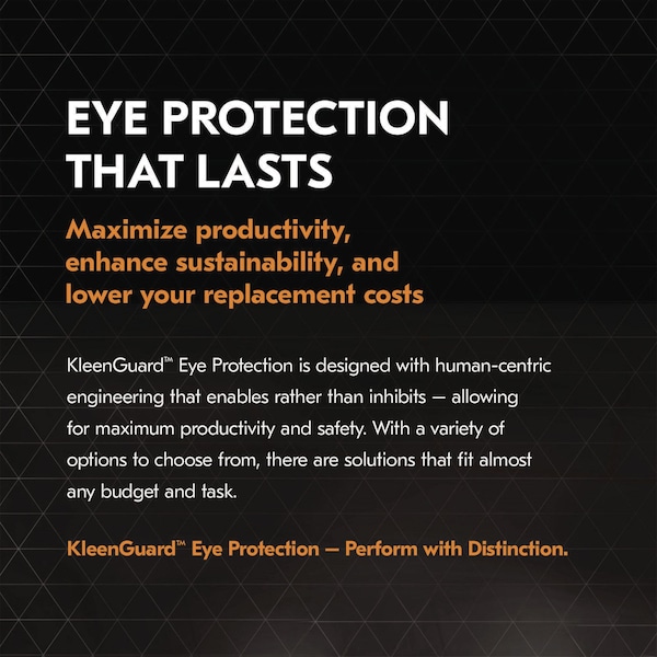 Kleenguard Safety Glasses Anti-Fog, Clear Lens, Wraparound, Wraparound - 20746