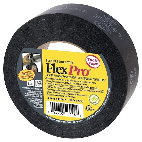 Cinta Intertape TUCK TAPE FLEX PRO HVAC Tape, 1203 yardas L, 188 pulgadas W - 2020148110