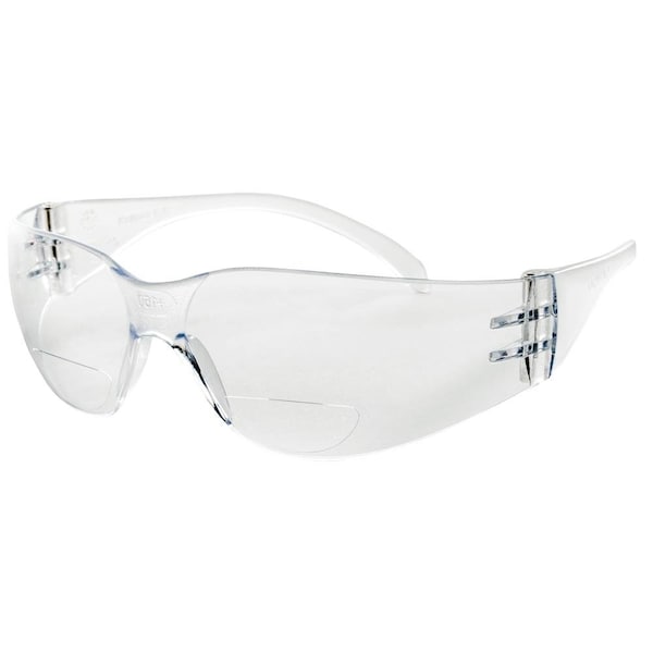 Sellstrom Safety Glasses X300RX Series Hard, Coated, 2 x Magnifaction, Clear Lens Tint - S70704