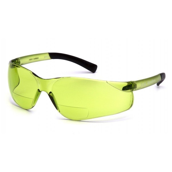 Pyramex Reader Safety Glasses, Green Lens 1.5 IR, +1.5 Diopter, 6/box - S2514R15
