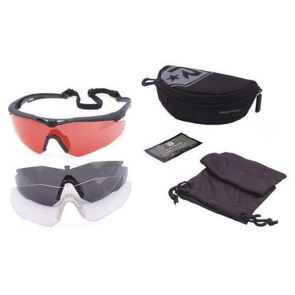 Revision Military Laser Safety Glasses Anti-Fog, Interchangeable Lenses Lens, Half-Frame, Wraparound - 4-0152-9016