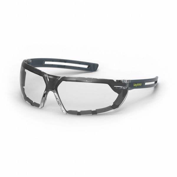 Hexarmor LT400G, Safety Glasses Anti-Fog &  Anti-Scratch, Clear Lens, Frameless, Wraparound - 11-28001-02