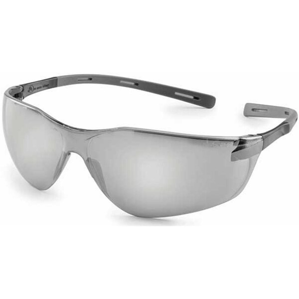 Gateway Safety Silver Mirror  Gray Temple Ellipse Safety Glasses - 280320086