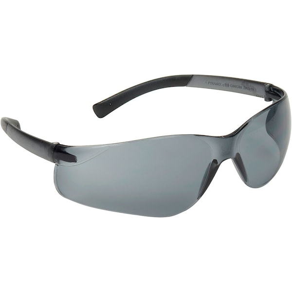Pyramex ZtekÂ® Safety Glasses - Gray Lens, Gray Frame, Gray Polycarbonate - S2520S
