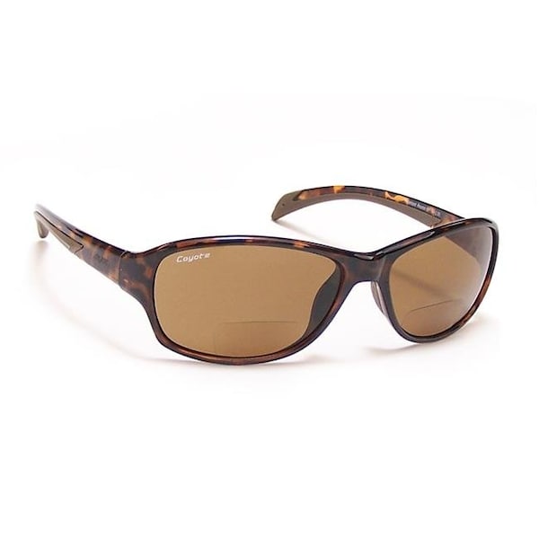 Coyote Visionusa Coyote Eyewear BP-14 Plus 2.00 tortoise-brown BP-14 Polarized Reader Sunglass - BP-1+2.00 TORTOISE/BROWN