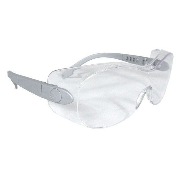 Radians SH6-11 Sheath OTG Safety Eyewear - Silver Frame - Clear Anti-Fog Lens - SH6-11-RADIANS
