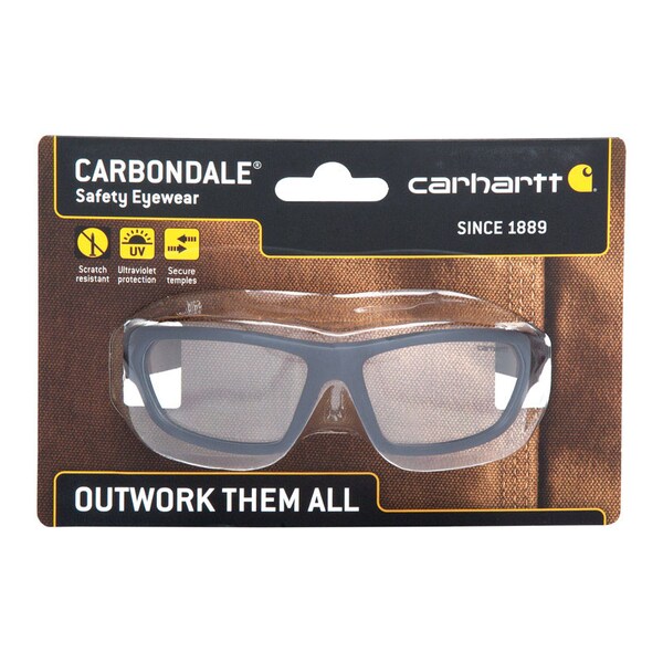 Carhartt Eyewear Carhartt Carbondale Anti-Fog Safety Glasses Clear Lens Black Frame 1 pc - CHB210DCC
