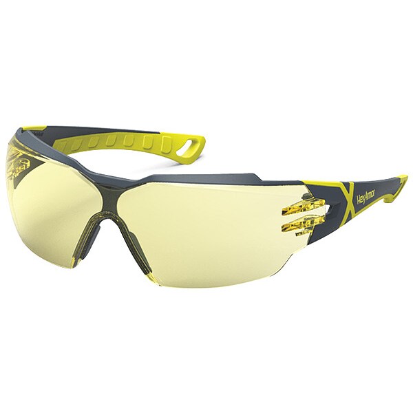 Hexarmor MX300, Safety Glasses Anti-Fog &  Anti-Scratch, Amber Lens, Half-Frame, Wraparound - 11-13002-02