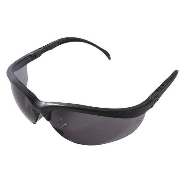 Mcr Safety Klondike, Safety Glasses Anti-Scratch, Gray Lens, Wraparound, Wraparound - 135-KD112