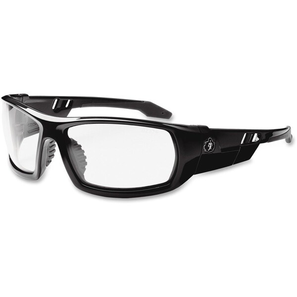 Ergodyne Safety Glasses, UV Protection, 142mm W, CL Lens/BK Frame - EGO50000