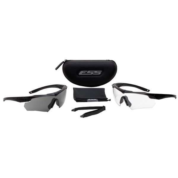 Ess Crossbow, Safety Glasses Anti-Fog &  Anti-Scratch, Clear Lens, Half-Frame, Wraparound - 740-0504
