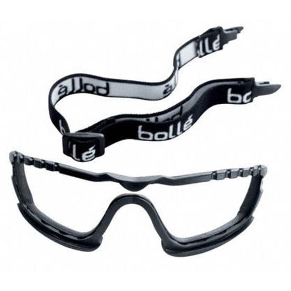 Bolle Safety Dust Ggls Strap and Foam Kit, Bk, Foam - 40043