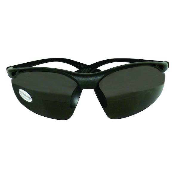 Sierra Ranch Supply Sierra Ranch Bi-Focal Safety Readers Smoke Lens Black Frame 1 pc - SAFSMST
