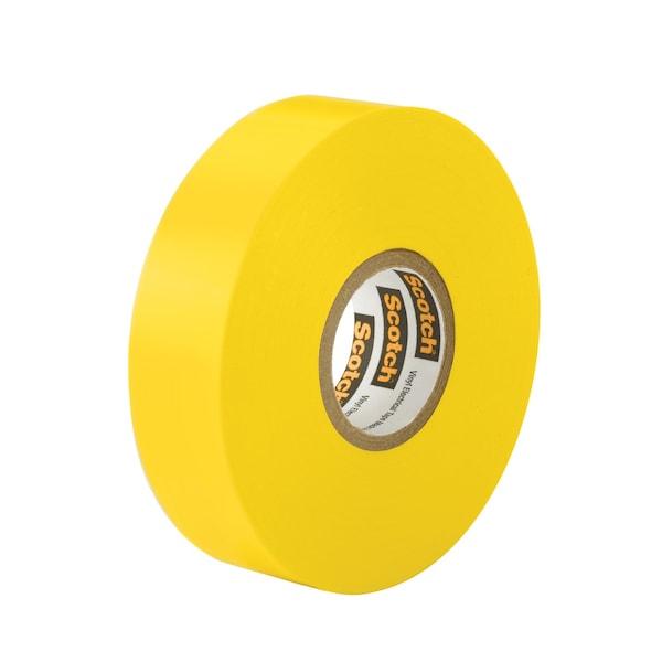 Cinta eléctrica de vinilo amarillo de 3/4 pulgadas de ancho x 66 pulgadas de largo - 10844-DL-5