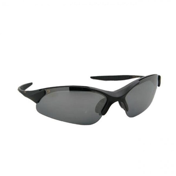 Xpo XPO X3667PCP SMOKE Gator Polarized Rimless Sunglasses - Matte Black - Smoke Lens - X3667PCP SMOKE