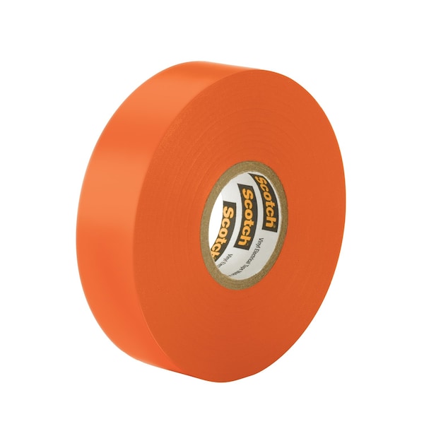 Cinta eléctrica de vinilo naranja de 3/4 pulg. de ancho x 66 pies de largo - 10869-DL-5