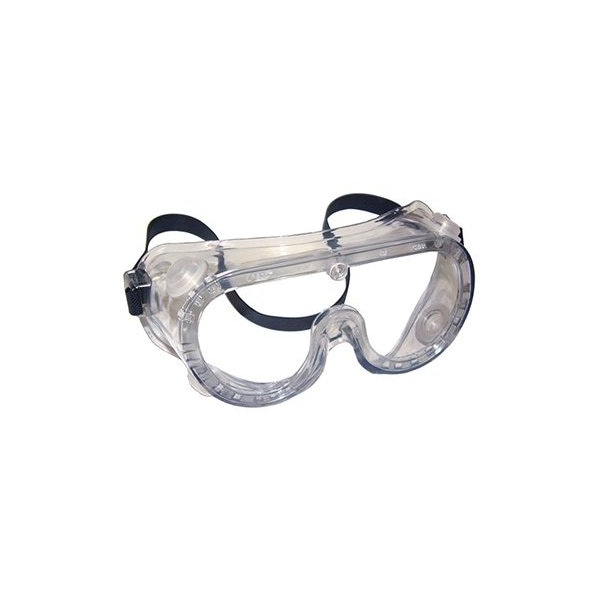The Brush Man Clear Vinyl Goggles, Indirect Vended, Elastic Headband, 12PK - GOGGLE 300