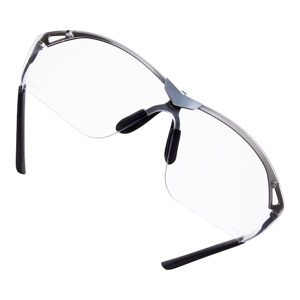 Allen Co Trigger Metal Frame Shooting Safety Glasses, Clear Lenses, ANSI Z87.1+ & CE Rated - 2368