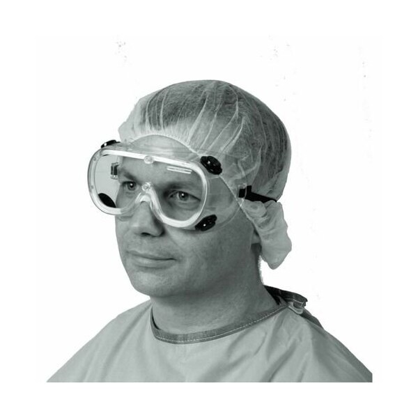 Medline Goggles, Lab, Standard, Vent, Elastic Strap, 3CL - MIINON24776CT