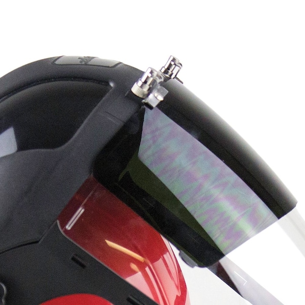 Sellstrom DP4 Series Face Shield, Chin Guard, Universal Adapter, Polycarbonate, Clear, Anti-Fog, Flip-up Shade 8 IR Visor - S32282