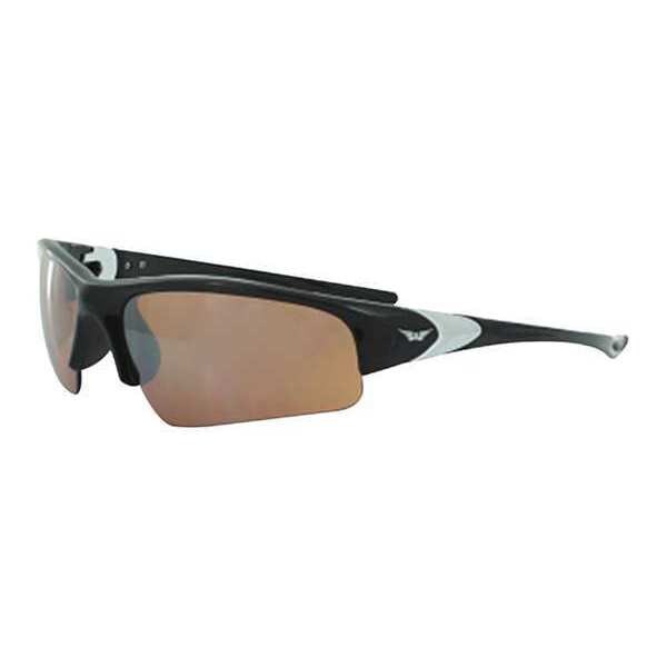 Global Vision COOL BREEZE, Safety Glasses Anti-Fog &  Anti-Scratch, Mirror Lens - COOLDRM