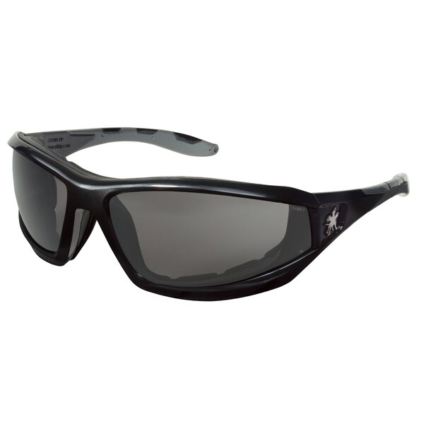 Mcr Safety Glasses, Swagger RP2 Gray MAX36 Lenses, 12PK - RP212DC