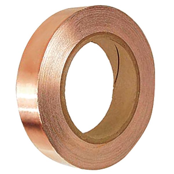 Cinta de hoja de aluminio de 3M, 1/2 pulg. x 18 yd., Cobre, paquete de 18 - 1182-1/2"X18YD
