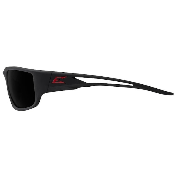 Edge Eyewear Polarized Safety Glasses, Unisex, Polycarbonate Lens, Full Frame, Nylon Frame, Matte Black Frame - TSK236