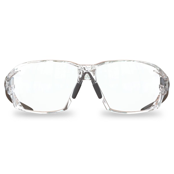 Edge Eyewear Nevosa Safety Eyewear, Black Frame, Clear Vapor Shield Lenses - XV411VS