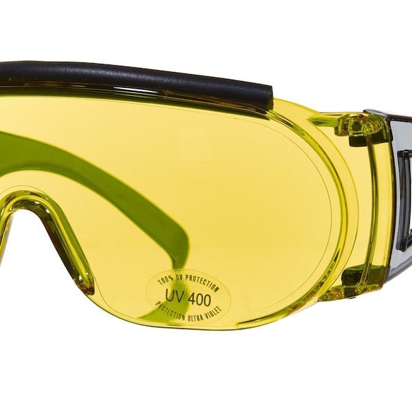 Allen Co Safety Glasses - Ballistic Eye Protection for Men and Women - ANSI Z87.1 Impact Resistance - Yellow - 2170