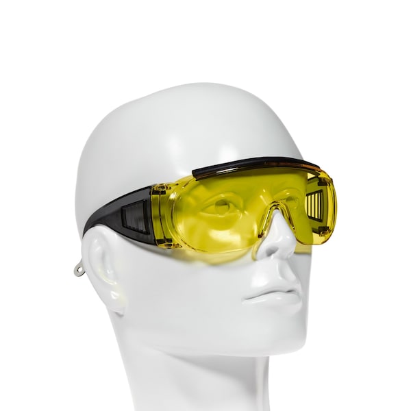 Allen Co Safety Glasses - Ballistic Eye Protection for Men and Women - ANSI Z87.1 Impact Resistance - Yellow - 2170