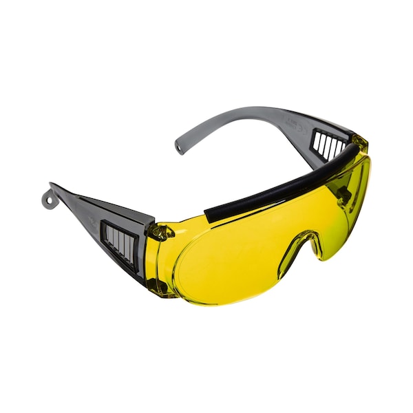 Allen Co Safety Glasses - Ballistic Eye Protection for Men and Women - ANSI Z87.1 Impact Resistance - Yellow - 2170