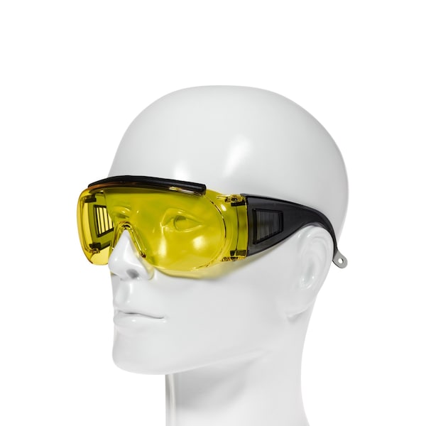 Allen Co Safety Glasses - Ballistic Eye Protection for Men and Women - ANSI Z87.1 Impact Resistance - Yellow - 2170
