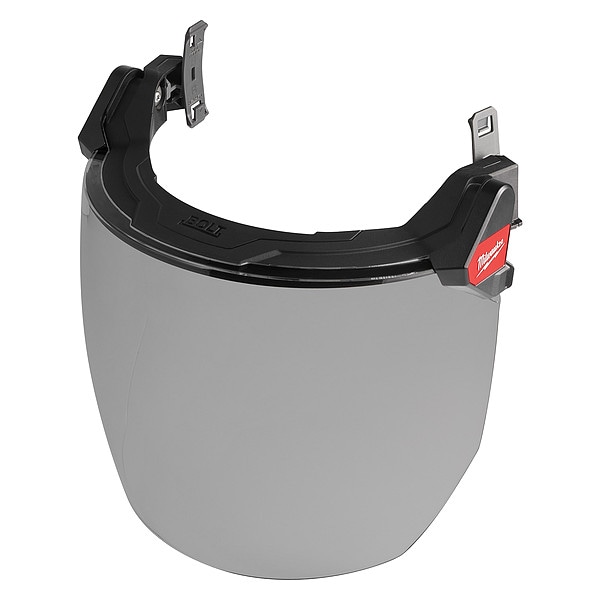 Milwaukee Tool Gray Visor, 9.5 in Height, Not Applicable Suspension, Black, Gray - 48-73-1425