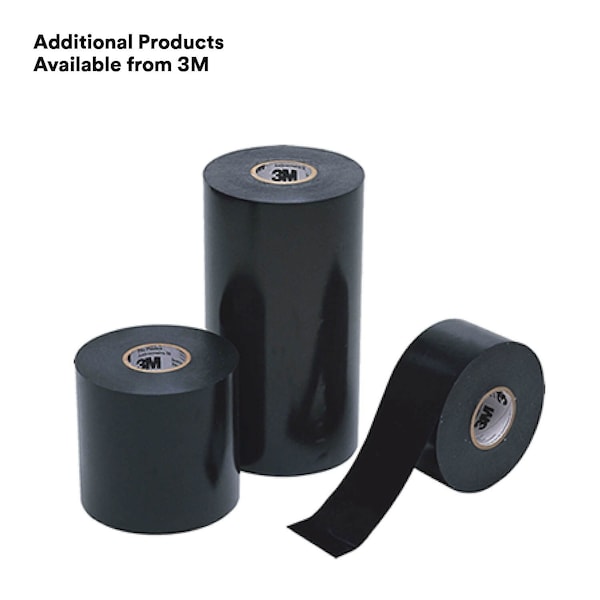 Cinta eléctrica 3M, 20 mil, 6" x 100 ft., paquete con 4 - 51-UNPRINTED-6x100FT