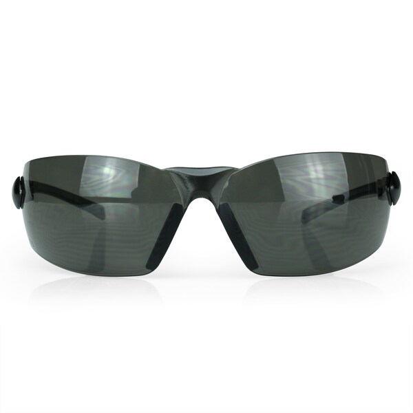 Radians Safety Glasses, Wraparound Smoke Polycarbonate Lens, Anti-Fog,  - BAL1-21