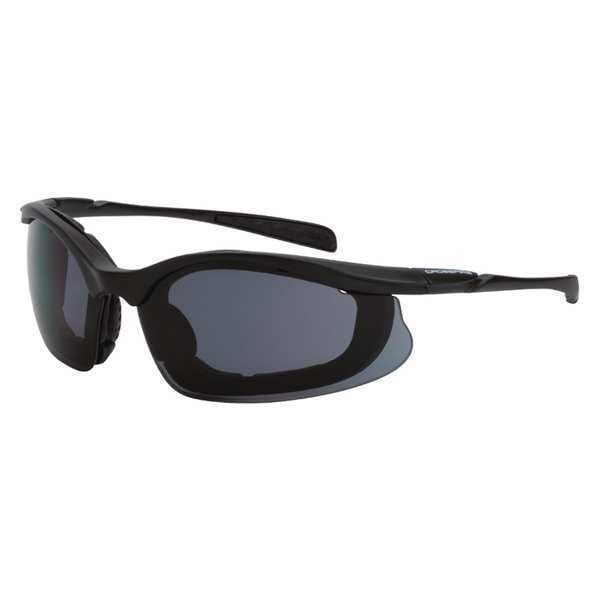 Crossfire Crossfire, Safety Glasses Anti-Fog, Gray Lens, Half-Frame, Wraparound - 821 AF