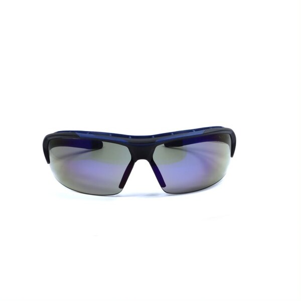 Ge Safety Glasses, Blue Mirror Anti-Fog &  Anti-Scratch Lens, Polycarbonate, Black/Blue - GE109BAF