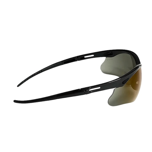 Jackson Safety Safety Glasses Anti-Scratch, Blue Mirror Lens, Half-Frame - 50009