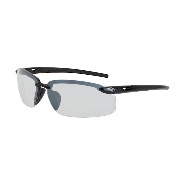 Crossfire Safety Glasses, Wraparound I/O Polycarbonate Lens, Scratch-Resistant, 12PK - 29215