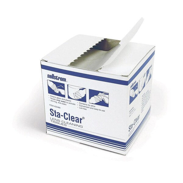 Sellstrom Water Activated Lens Cleaning Tissue Box, 1000 pc Box - S23480
