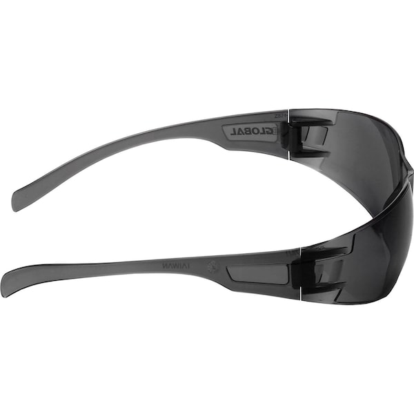 Global Industrial Frameless Safety Glasses, Anti-Fog, Smoke Lens - 708119SMAF