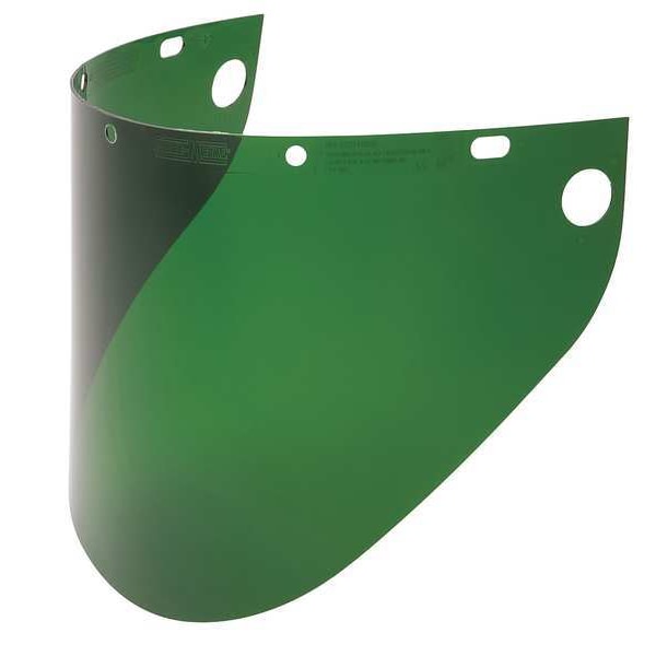 Fibre-Metal By Honeywell Faceshield Window, Green Visor, 9 3/4 in Height, Uncoated Lens, Green - 4199DGN
