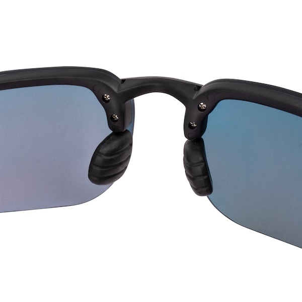 Crossfire Polarized Safety Glasses, Wraparound Red Mirror Polycarbonate Lens, Scratch-Resistant,  - 2169