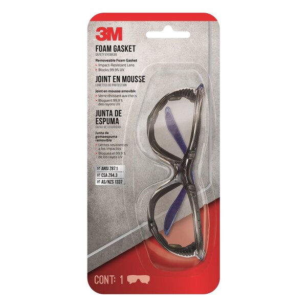 Scotch 3M Anti-Fog Safety Glasses Black/Blue Frame 1 pc - 47200H1-DC