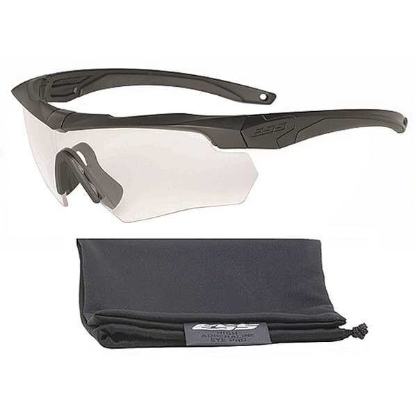 Ess Crossbow, Safety Glasses Anti-Scratch, Clear Lens, Half-Frame, Wraparound - 740-0615