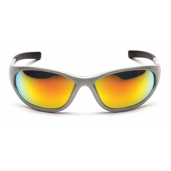 Pyramex Zone II, Safety Glasses Anti-Scratch, Orange Mirror Lens, Full-Frame, Traditional - SS3345E
