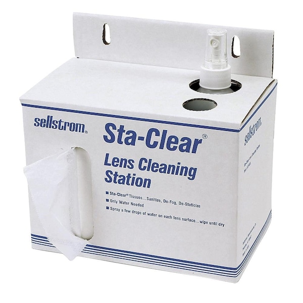 Sellstrom Cardboard Station, 1,000 Tissues, Spray Bottle - S23469